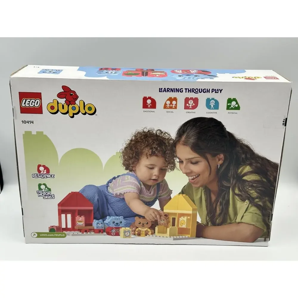 Lego Duplo Lot Learning Through Play 28pc & Police Motorcycle 5pc Toy Bundle